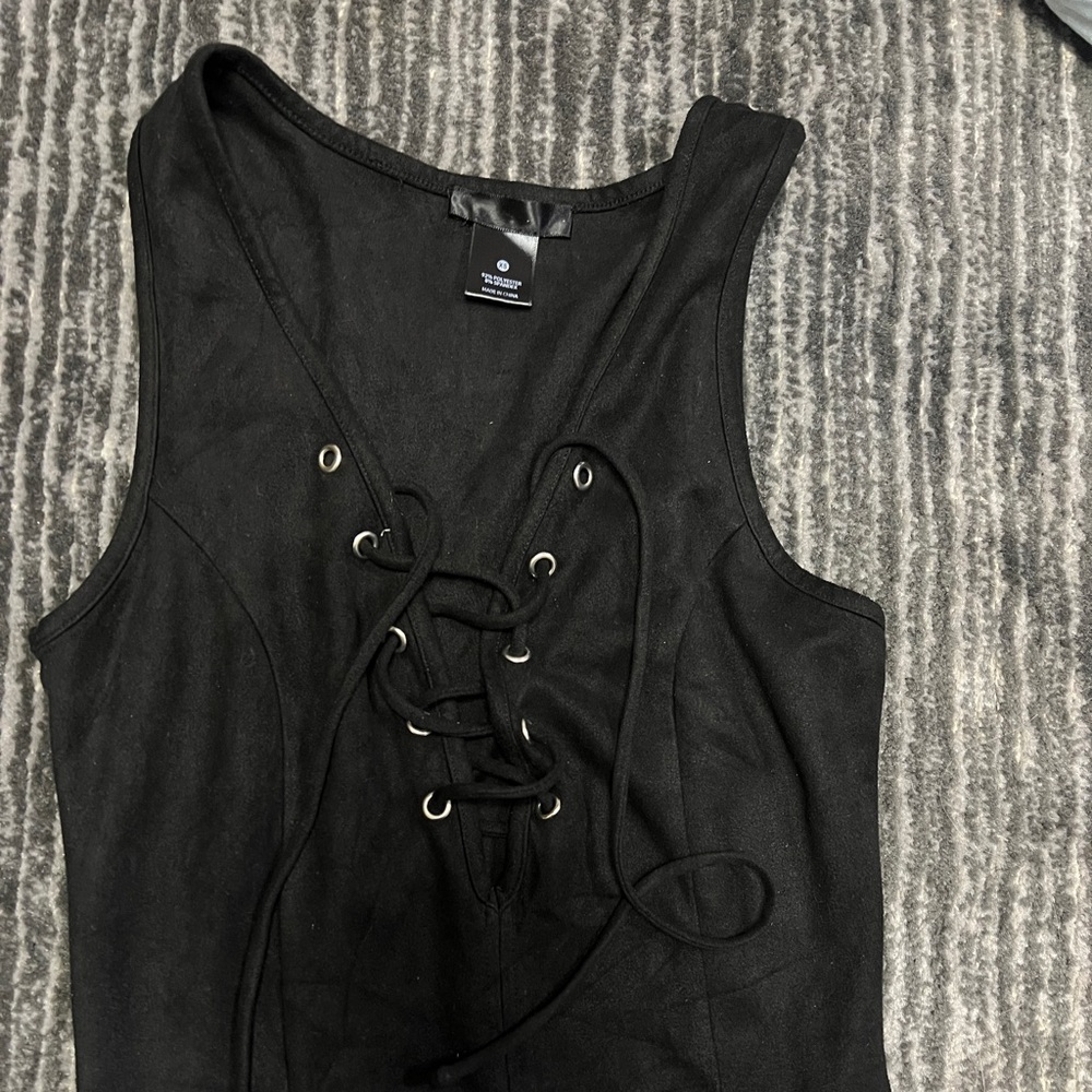Lace up dress